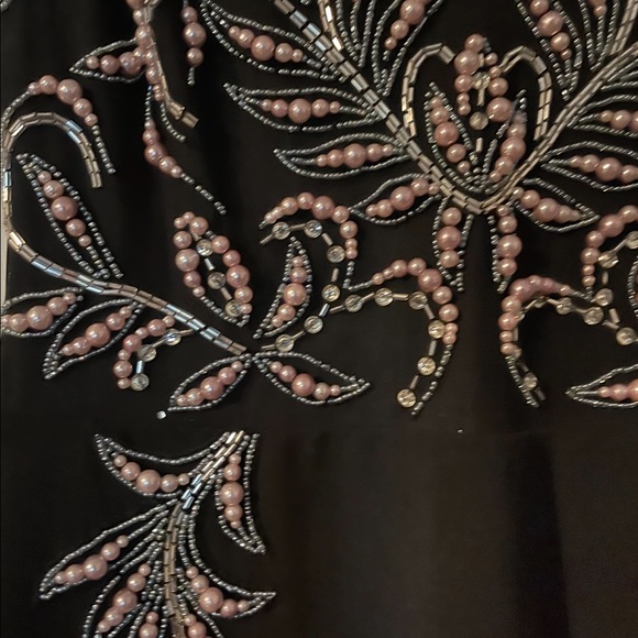 Aidan Mattox Black Long Elegant Dress - Picture 3 of 5